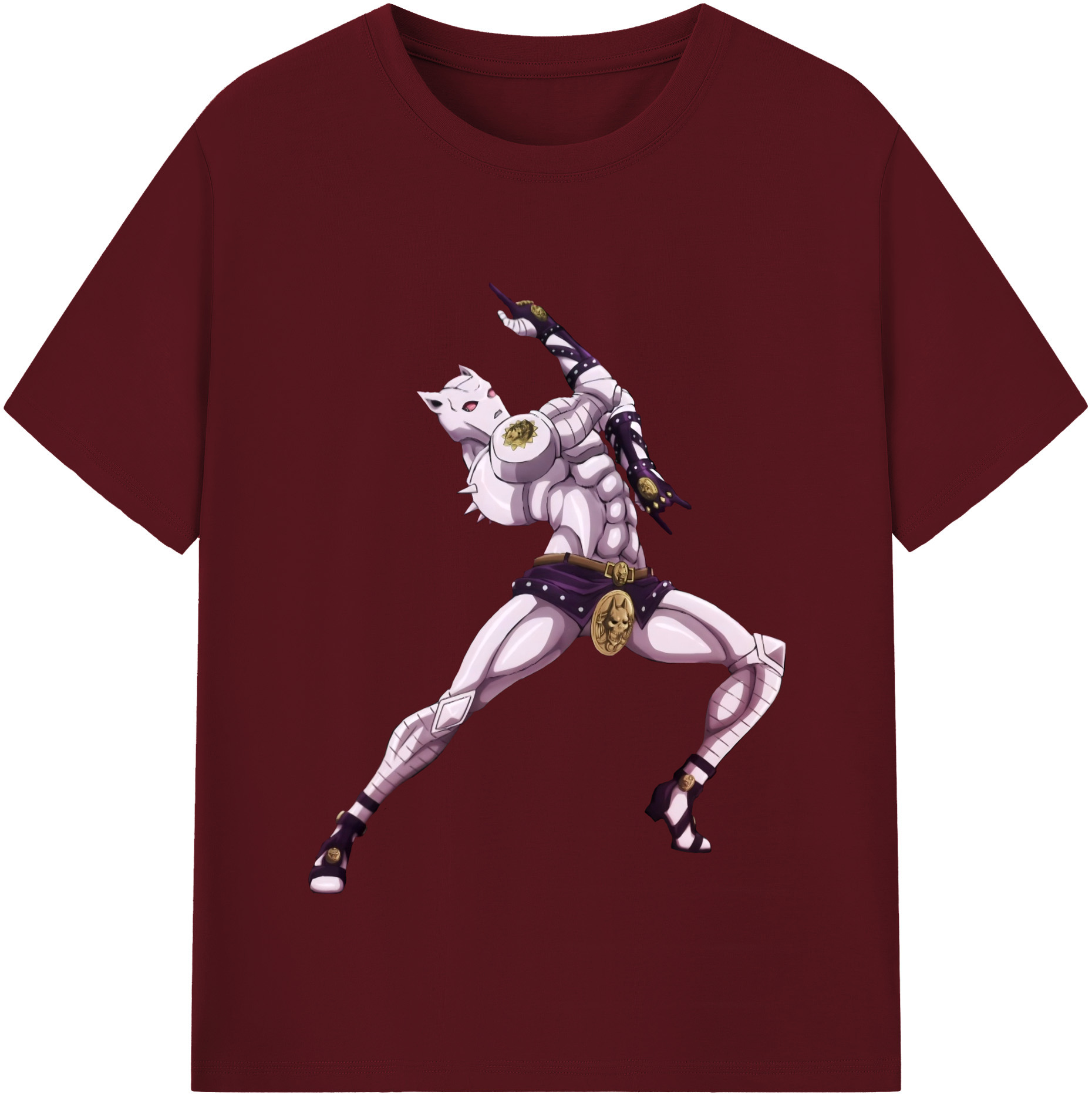 （画像用） ジョジョの奇妙な冒険 きら よしかげ JoJo's Bizarre Adventure Kira Yoshikage 綿100％半袖Tシャツ（フロントプリント）